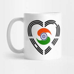 Korean Indian Multinational Patriot Flag (Heart) Mug